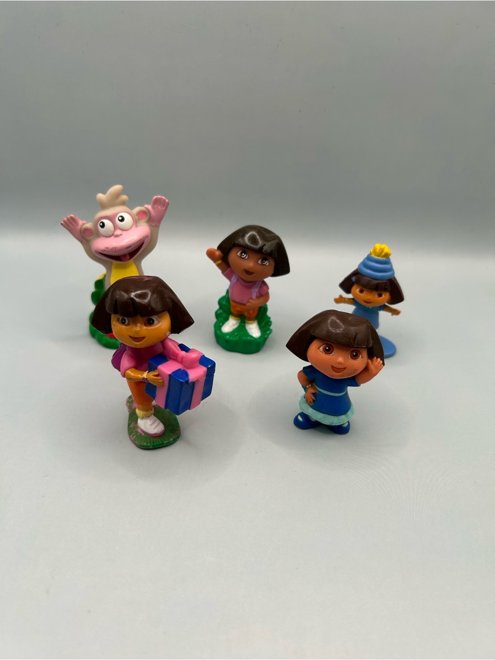 Dora the Explorer plastic mini figure lot vintage cake topper